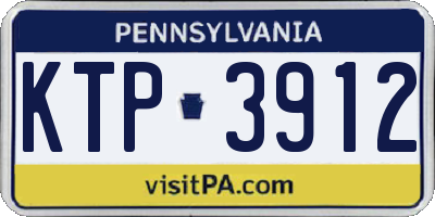 PA license plate KTP3912