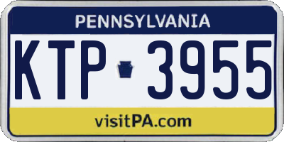 PA license plate KTP3955