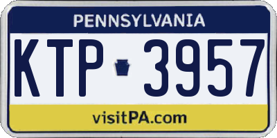 PA license plate KTP3957