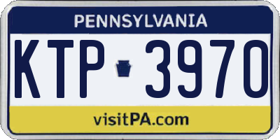 PA license plate KTP3970