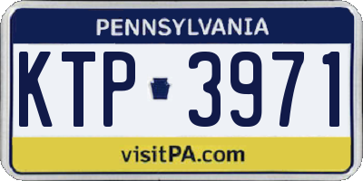 PA license plate KTP3971