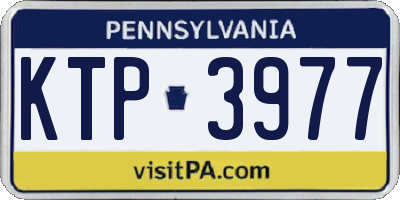 PA license plate KTP3977