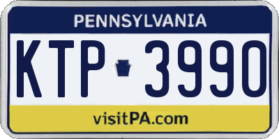 PA license plate KTP3990