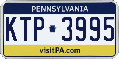 PA license plate KTP3995