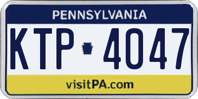 PA license plate KTP4047