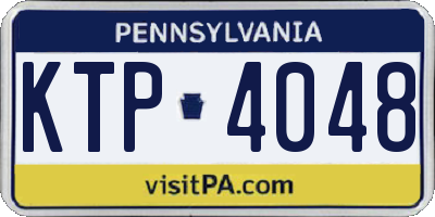 PA license plate KTP4048