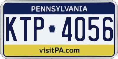 PA license plate KTP4056