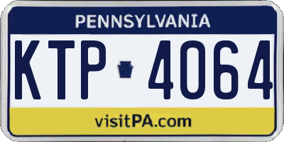 PA license plate KTP4064