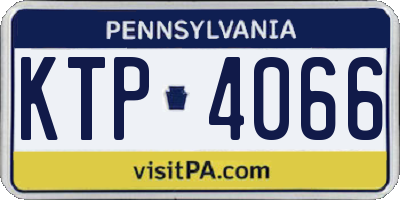 PA license plate KTP4066