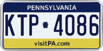 PA license plate KTP4086