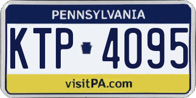 PA license plate KTP4095