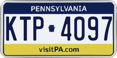 PA license plate KTP4097