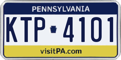 PA license plate KTP4101
