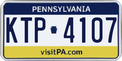 PA license plate KTP4107