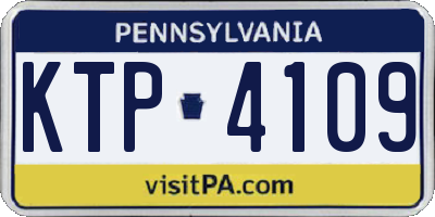 PA license plate KTP4109