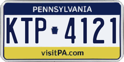 PA license plate KTP4121