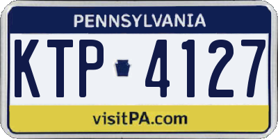 PA license plate KTP4127