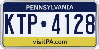 PA license plate KTP4128