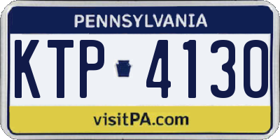PA license plate KTP4130