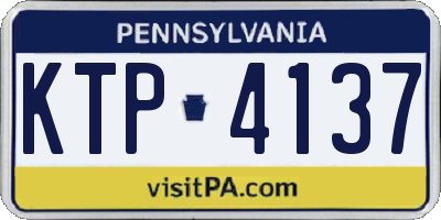 PA license plate KTP4137