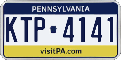 PA license plate KTP4141