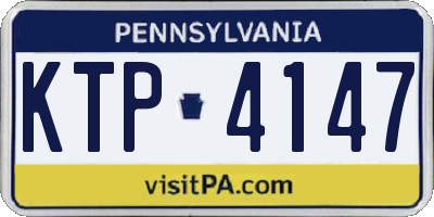 PA license plate KTP4147