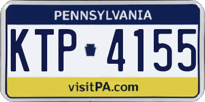 PA license plate KTP4155