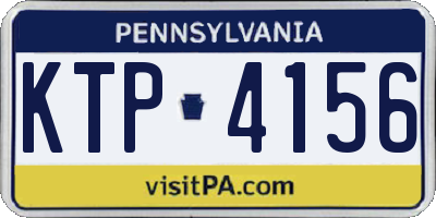 PA license plate KTP4156