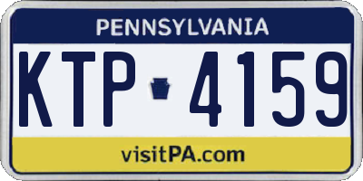 PA license plate KTP4159