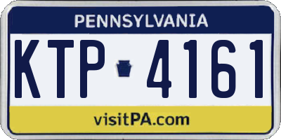 PA license plate KTP4161
