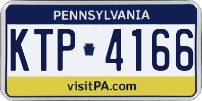 PA license plate KTP4166