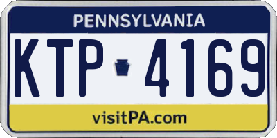 PA license plate KTP4169