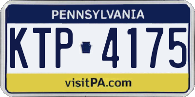 PA license plate KTP4175