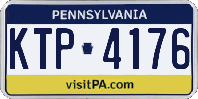 PA license plate KTP4176