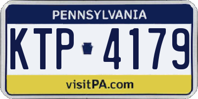 PA license plate KTP4179