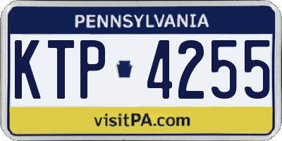PA license plate KTP4255