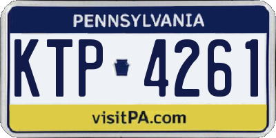 PA license plate KTP4261