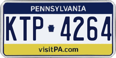 PA license plate KTP4264
