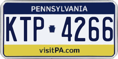 PA license plate KTP4266