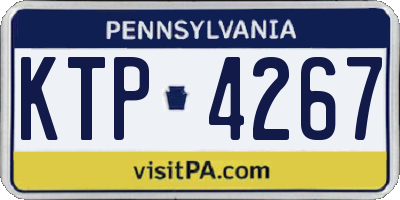 PA license plate KTP4267