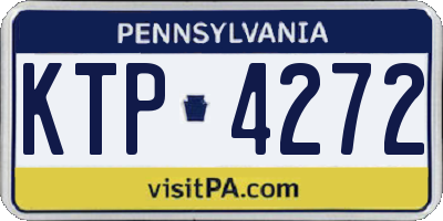 PA license plate KTP4272