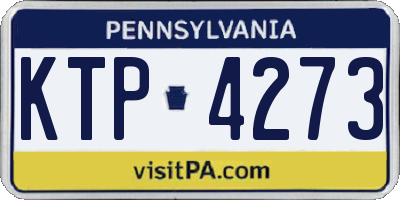 PA license plate KTP4273