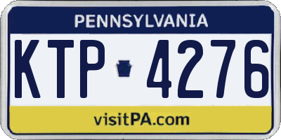 PA license plate KTP4276