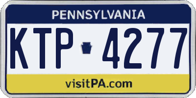PA license plate KTP4277