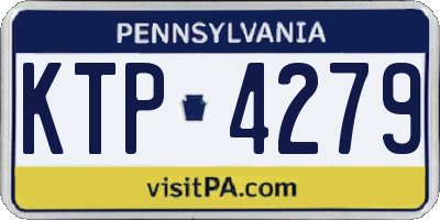 PA license plate KTP4279