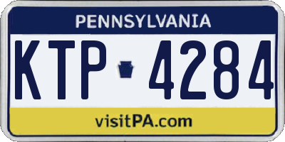 PA license plate KTP4284