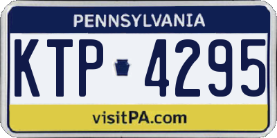 PA license plate KTP4295
