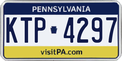 PA license plate KTP4297