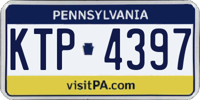 PA license plate KTP4397
