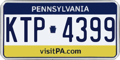 PA license plate KTP4399